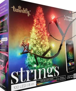 Twinkly miniverlichting met app met 100 LED lampen gekleurd 8 m