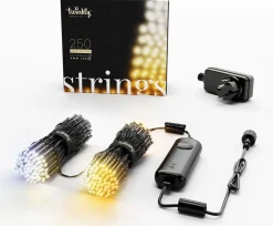 Twinkly miniverlichting met app met 250 LED lampen goud / wit 20 m