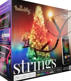 Twinkly miniverlichting met app met 250 LED lampen gekleurd en warm wit 20 m