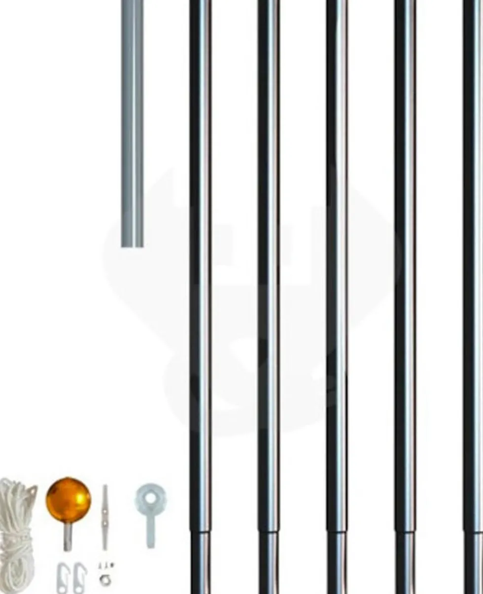 Twinkly paal voor vlaggenmastkerstboom Light Tree zwart 600 cm