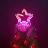 Twinkly piek Tree Topper appgestuurd met verlichting gekleurd 20 x 5 x 26 cm