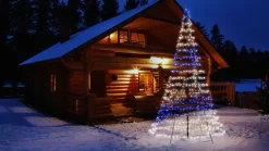 Twinkly vlaggenmast kerstboom Light Tree appgestuurd met 750 lampjes gekleurd D 200 H 400 cm