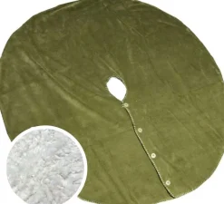 Unique living kerstboomrok Coby groen D 110 cm