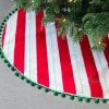 Unique Living kerstboomrok Douglas rood / wit D 90 cm