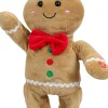 Unique Living knuffel gemberkoekman bruin 33 x 10 x 33 cm