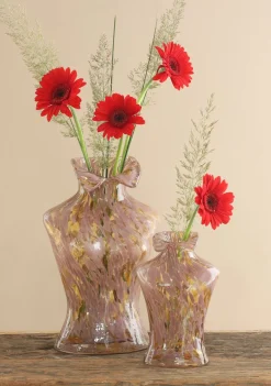Vaas Bossom roze 19 x 14,5 x 30 cm