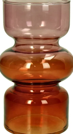 Vaas bruin D 10 H 18 cm