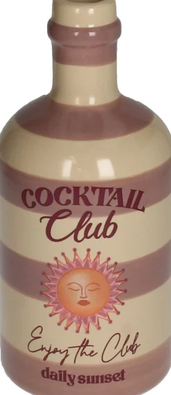 Vaas Cheers cocktail club beige / roze D 9,5 H 21 cm
