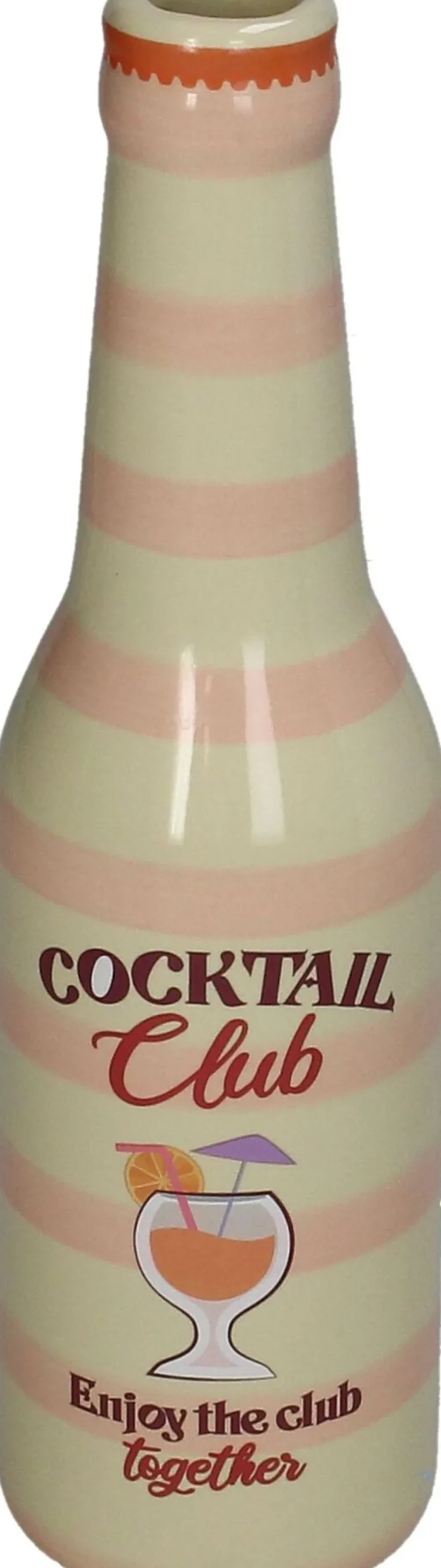 Vaas Cheers cocktail club roze / beige D 6,5 H 24 cm