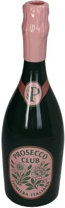 Vaas Cheers prosecco groen / roze D 9,8 H 32 cm