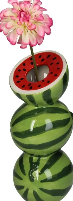 Vaas Cuisine Watermeloen groen / rood D 9,5 H 21,7 cm
