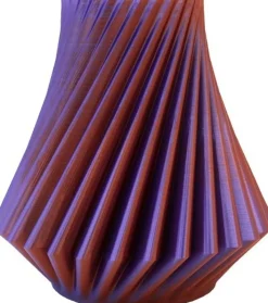 Vaas 3D Athene oranje / paars / groen D 20 H 20 cm