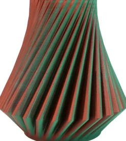 Vaas 3D Athene oranje / paars / groen D 20 H 20 cm