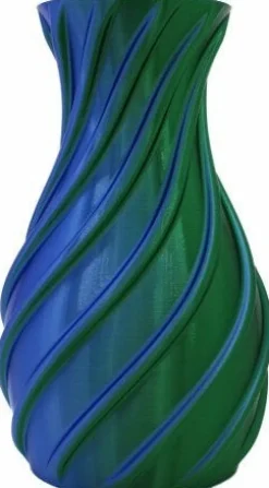 Vaas 3D Singapore groen / blauw D 18 H 29 cm