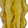 Vaas geel D 13,7 H 25 cm