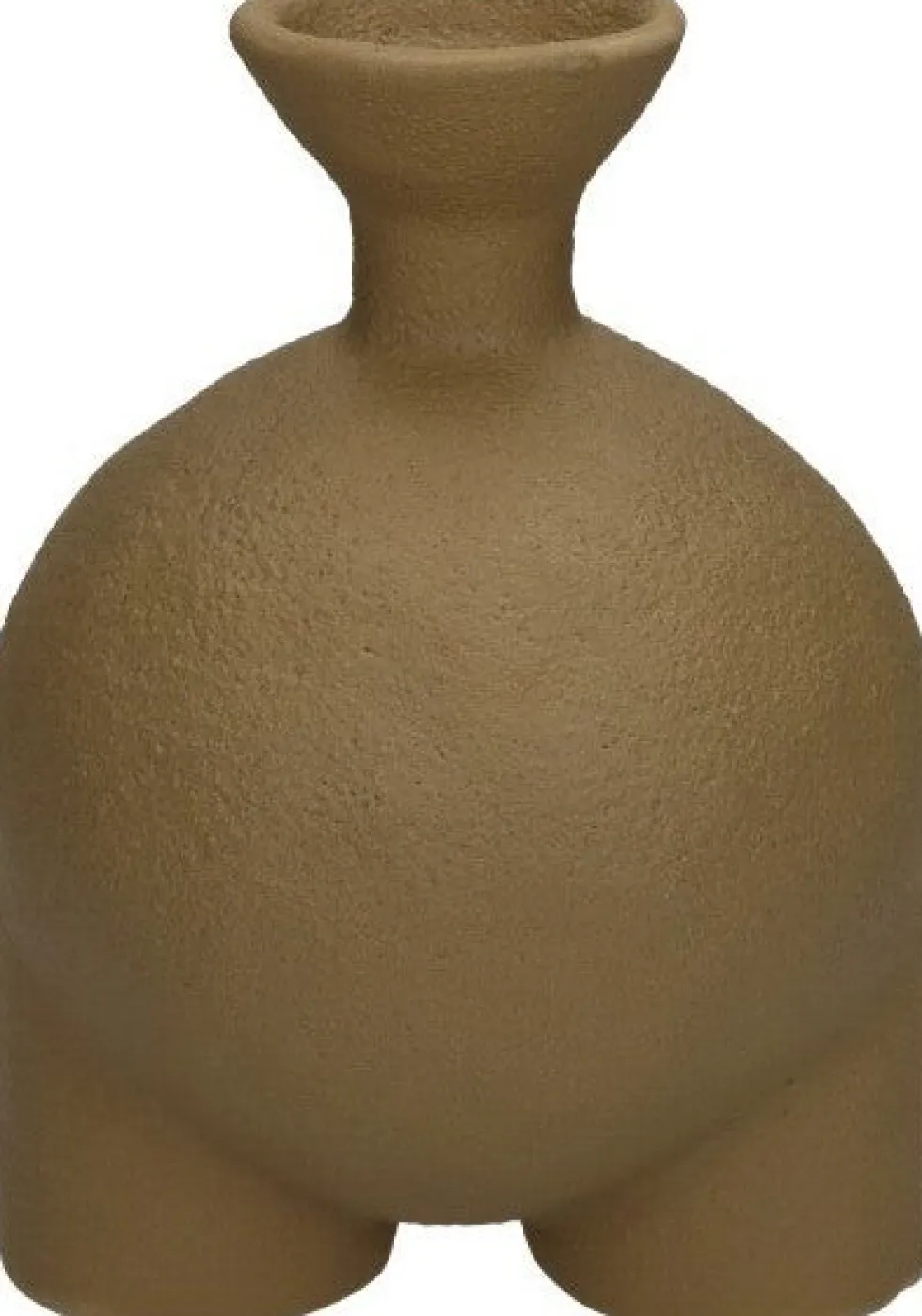 Vaas groenbruin D 12 H 16,5 cm