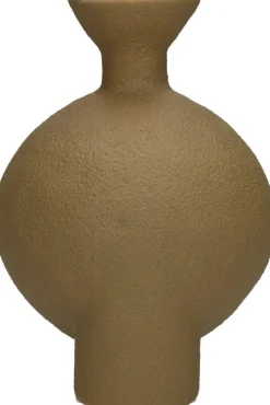 Vaas groenbruin D 12 H 16,5 cm