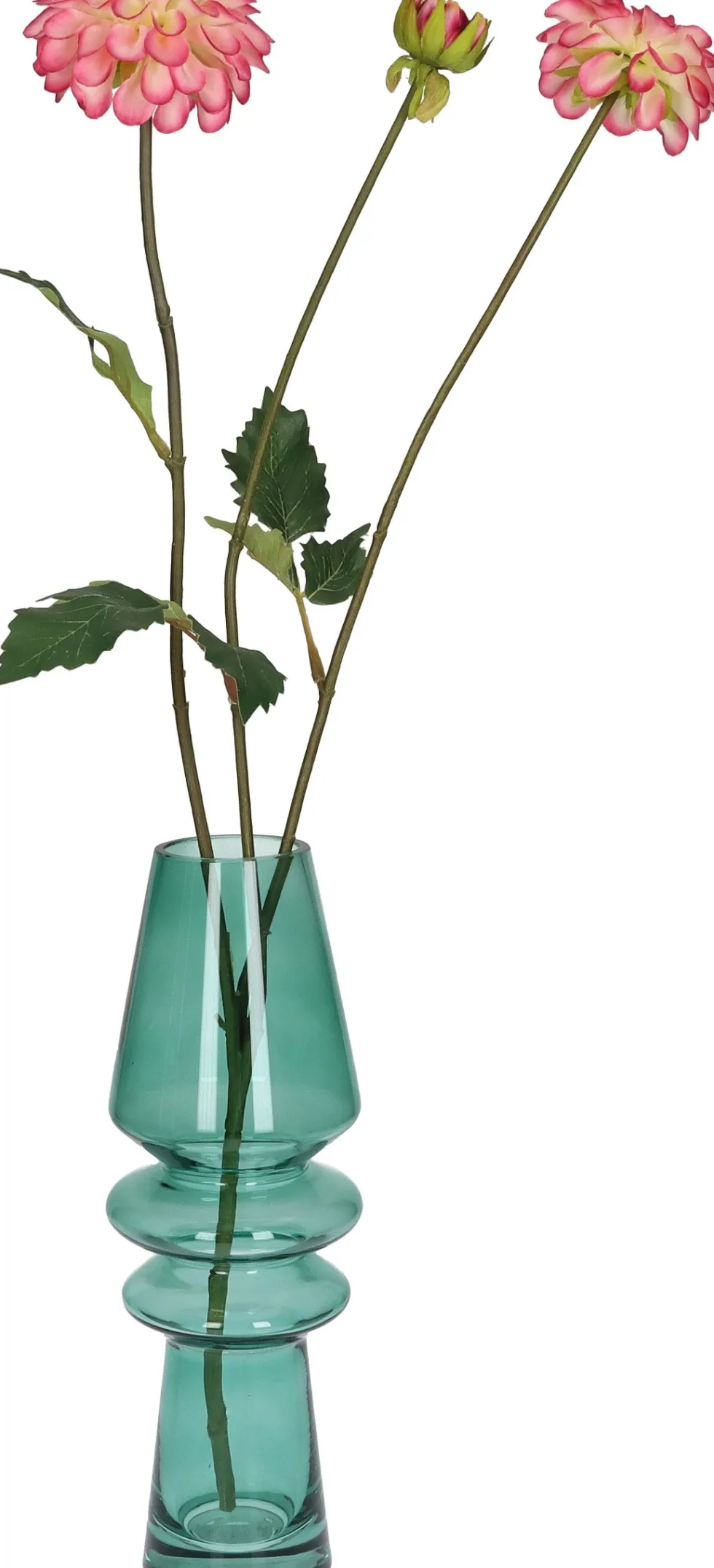 Vaas groen D 7 H 25 cm