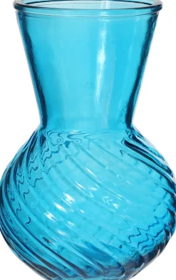 Vaas Kristal blauw D 13 H 18 cm