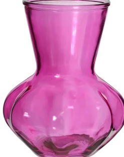 Vaas Kristal roze D 13 H 18 cm