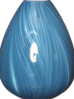 Vaas Lily Twist blauw D 16 H 23 cm