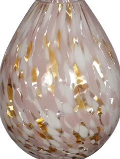 Vaas Lily wit / roze / goud D 16 H 23 cm
