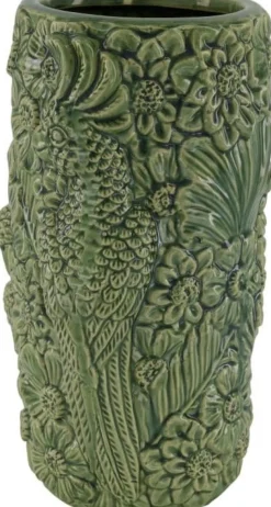 Vaas papegaai groen D 15,5 H 28 cm