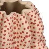 Vaas Spots beige / rood D 16,5 H 23,5 cm