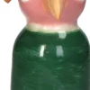 Vaas Tropi roze / groen 13,5 x 10,9 x 19 cm