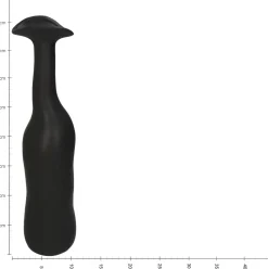 Vaas Wietze zwart D 9,5 H 39,5 cm