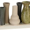Vaas Yen beige / groen 30 x 6,5 x 10 cm