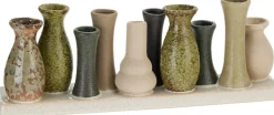 Vaas Yen beige / groen 30 x 6,5 x 10 cm