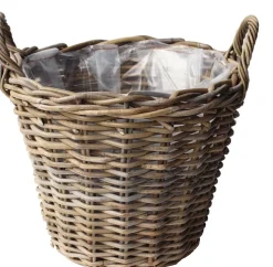 Van der Leeden aardappelmand D 30 H 23 cm antiek grijs