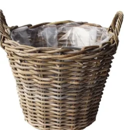 Van der Leeden aardappelmand D 39 x H 30 cm antiek grijs