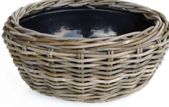 Van der Leeden Drypot terrasschaal grijs D 37 H 15 cm