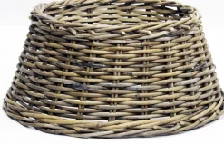 Van der Leeden kerstboommand rotan bruin D75 H20 cm