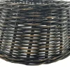 Van der Leeden kerstboommand rotan zwart D 60 H 26 cm