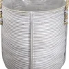 Van der Leeden opbergmand wit D 30 H 40 cm