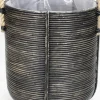 Van der Leeden opbergmand zwart D 45 H 50 cm