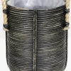 Van der Leeden opbergmand zwart D 35 H 40 cm