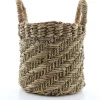 Van der Leeden plantenmand Abaca naturel D 30 H 30 cm