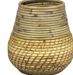 Van der Leeden plantenmand naturel D 24 H 25 cm