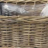 Van der Leeden plantenmand rotan grijs 20 x 20 x 10 cm