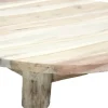 Van der Leeden plantentafel Teak naturel D 30 H 8 cm