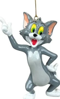 Warner Bros kerst ornament Tom & Jerry tom grijs 6 x 4 x 10 cm