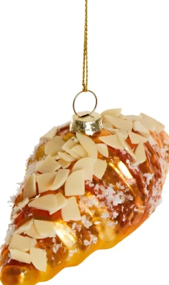 Yup in de Boom kerst ornament amandelcroissant bruin 4 x 11,5 x 4 cm