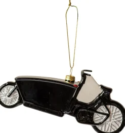 Yup in de Boom kerst ornament bakfiets zwart 15 x 5,6 x 6,9 cm