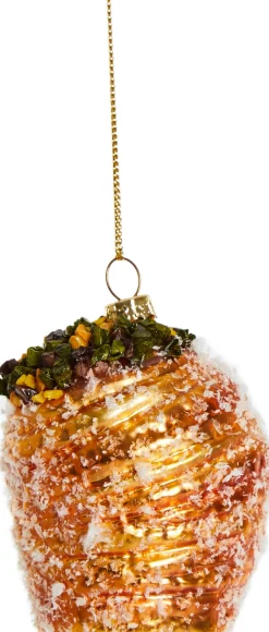 Yup in de Boom kerst ornament cruffin bruin 8 x 5 x 7 cm