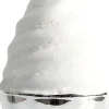 Yup in de Boom kerst ornament coupe softijs zilver / wit 5,2 x 5,5 x 12,5 cm