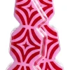 Yup in de Boom kerst ornament festivalmuntjes roze / zilver 2 x 6 x 14 cm